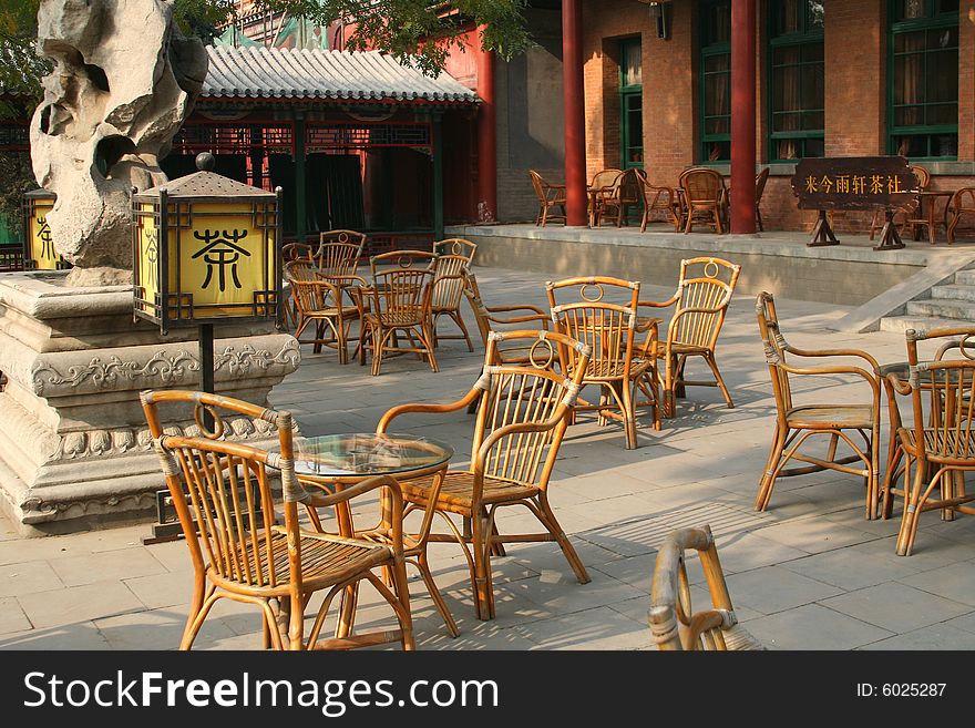 A quite tea room in China