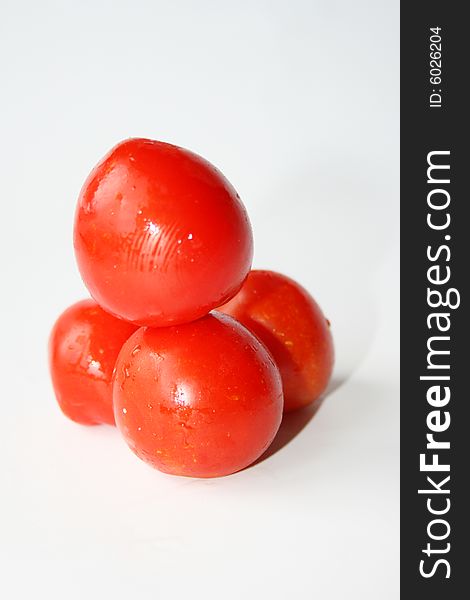 Fresh tomato isolated on white background. Fresh tomato isolated on white background