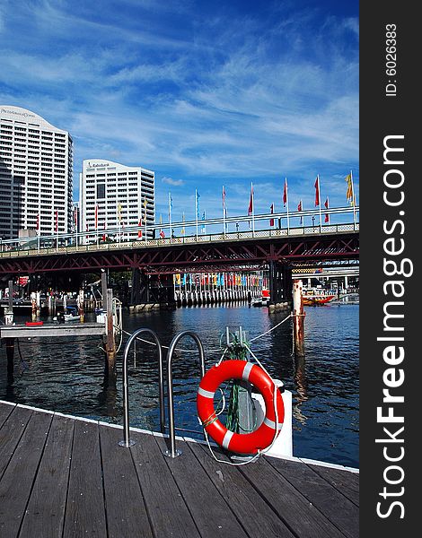 Pyrmont Bridge,Darling Harbor, Sydney. Pyrmont Bridge,Darling Harbor, Sydney