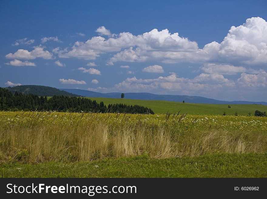 The nature park Eagle mountains in the Czech republic. The nature park Eagle mountains in the Czech republic