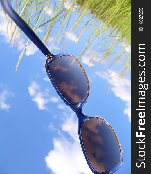 Solar Glasses And Sky