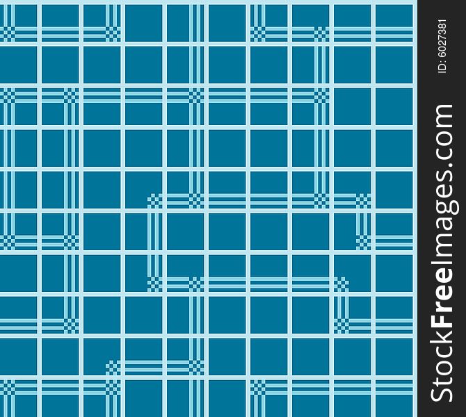 Seamless blue tile vector pattern. Seamless blue tile vector pattern