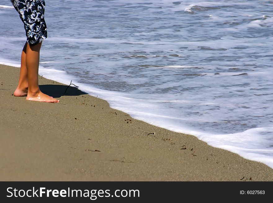 Boy at the beach