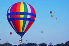 Bright Hot Air Balloons Stock Photo Bright Hot Air Balloons Stock Photo