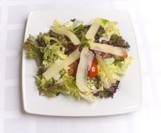Salad With Cheese And Vegetables Stock Photography Salad With Cheese And Vegetables Stock Photography