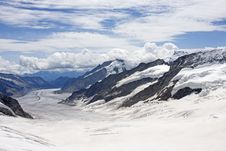 Aletsch Glacier Stock Photography