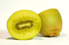 Golden Kiwi Fruit On White Royalty Free Stock Image Golden Kiwi Fruit On White Royalty Free Stock Image