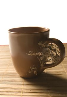 Coffee Mug With Dried Flowers Stock Photography