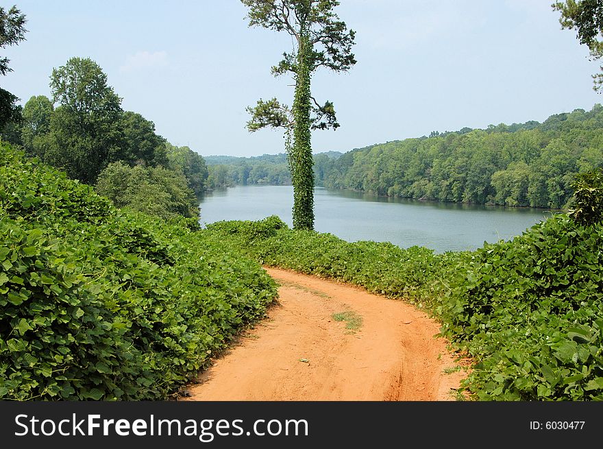 Along the Catawba River in western North Carolina. Along the Catawba River in western North Carolina