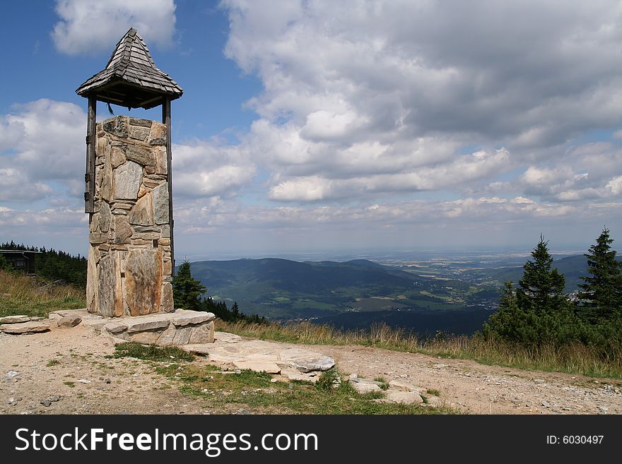 Small bell tower, Serak, Jeseniky mountains, Czech Republic