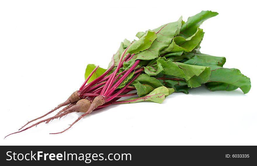 New beet, isolated on white