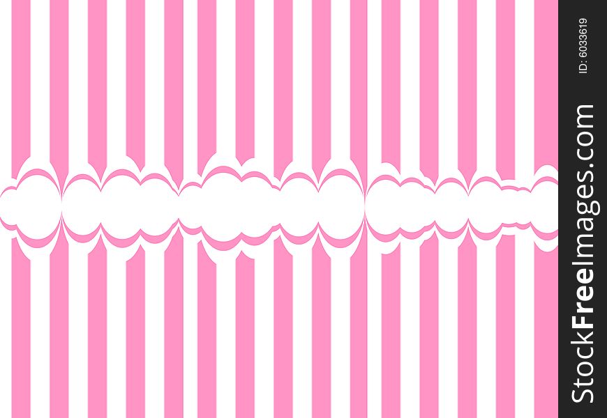 Abstract background with pink and white lines and white circles in the middle. Abstract background with pink and white lines and white circles in the middle