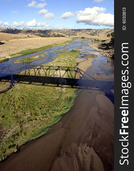 Bridge Over River In Middle Of Nowhere