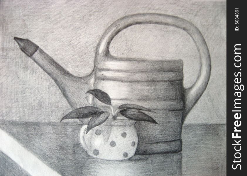 Still life watering can