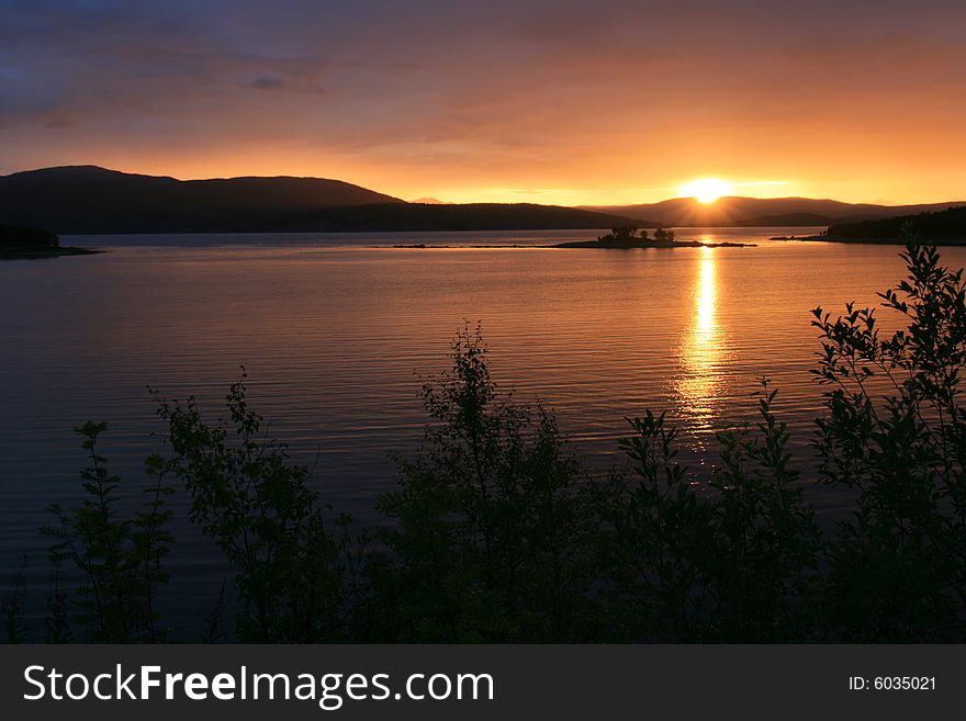 Summer in north Norway. The sun is always up. Summer in north Norway. The sun is always up.