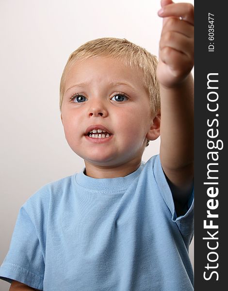 Beuatiful Blond toddler with big blue eyes. Beuatiful Blond toddler with big blue eyes