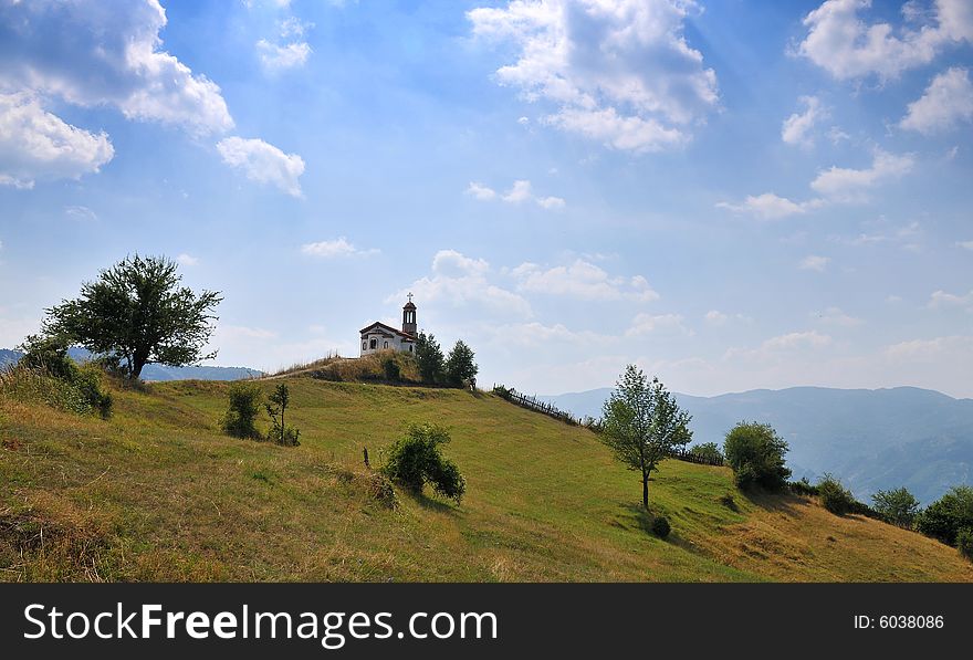 Church in Rhdope mountains