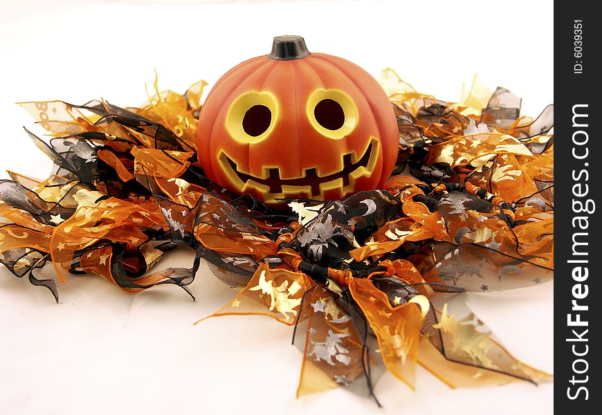 Halloween theme background with black and orange ribbons. Halloween theme background with black and orange ribbons