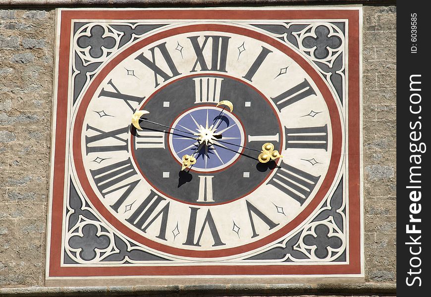 Clock Of Bressanone Belltower