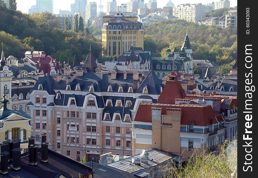 View of Kiev from a height