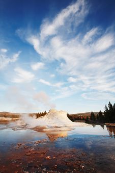 Castle Geyser Royalty Free Stock Photography Castle Geyser Royalty Free Stock Photography
