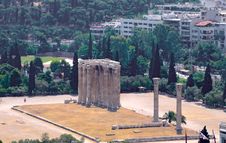 The Temple Of Olympian Zeus Royalty Free Stock Photos