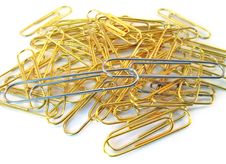 Writing Paper Clips. The Union Of The Strongest. Royalty Free Stock Photos