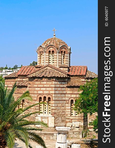 The greek church in Athens. The greek church in Athens