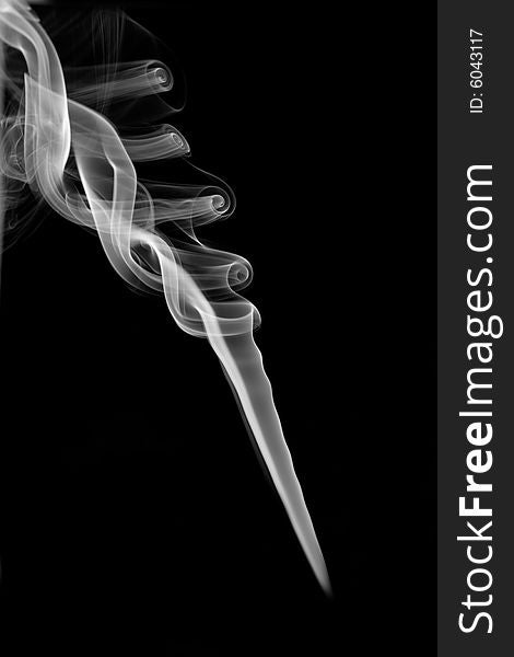 Smoke abstract background on black