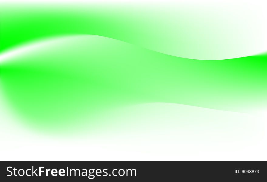 Cool green waves, vector illustration. Cool green waves, vector illustration