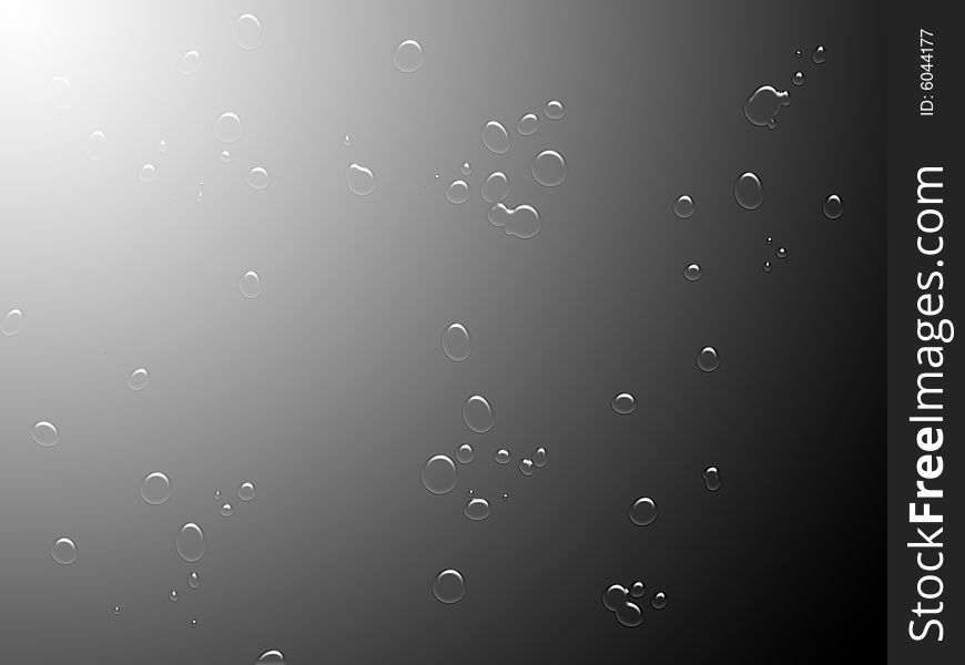 White-black background with bubbles and gradient. White-black background with bubbles and gradient