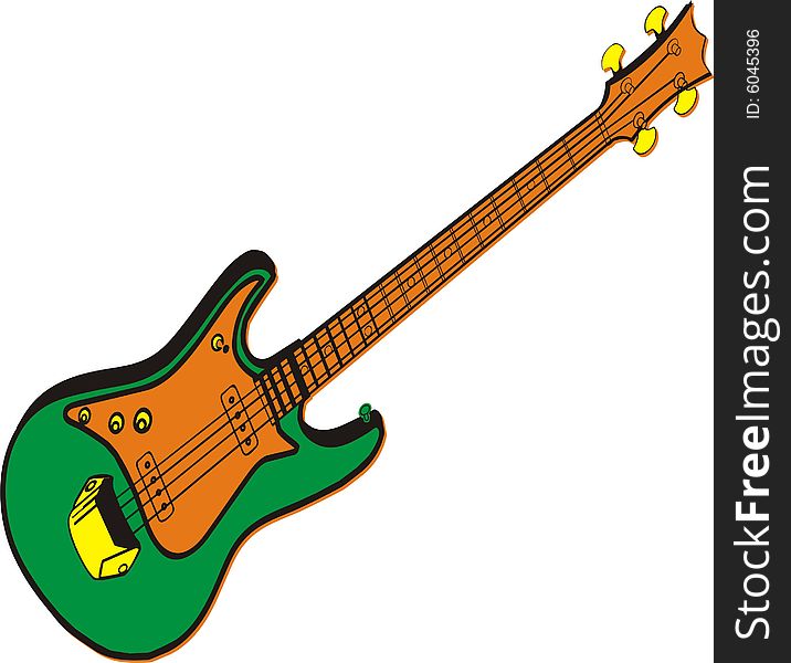 Vector illustration of rock music instrument. Vector illustration of rock music instrument