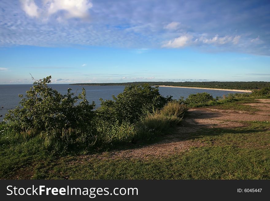 Summer coastal landscape at Baltic sea, Estonia. Summer coastal landscape at Baltic sea, Estonia