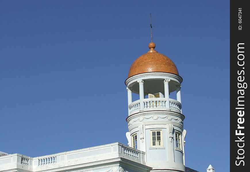 The Blue Palace dome, in Cienfuegos