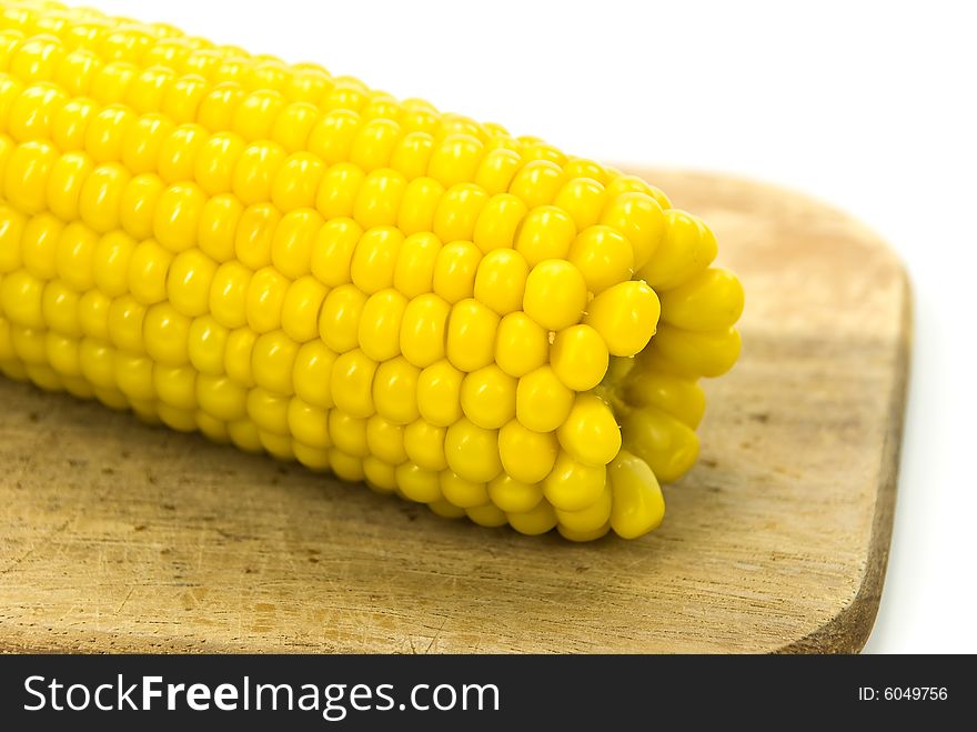 Sweet corn - cooked and salted