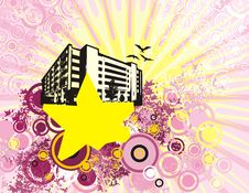 Building Silhouette Background Stock Photography