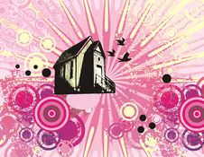 Building Silhouette Background Stock Photo