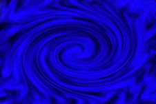 Blue Swirl Abstract Stock Image