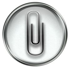 Paper Clip Icon Grey Royalty Free Stock Photos Paper Clip Icon Grey Royalty Free Stock Photos