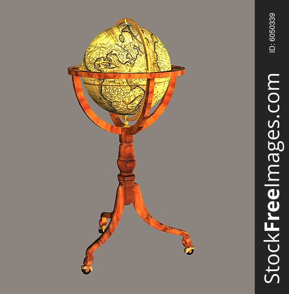 Digital globe for your artistic creations and/or projects