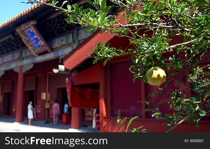 Ancient temple in Beijing,capital of china