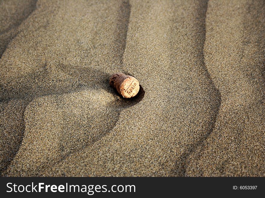 CORK IN SAND