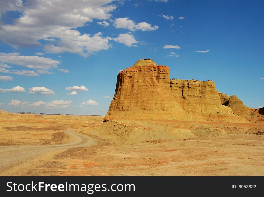 Located at the northwest of Sinkiang  China, Ghost Castle is also known as Wind City, because of its landscape shaped by wind erosion. Located at the northwest of Sinkiang  China, Ghost Castle is also known as Wind City, because of its landscape shaped by wind erosion.