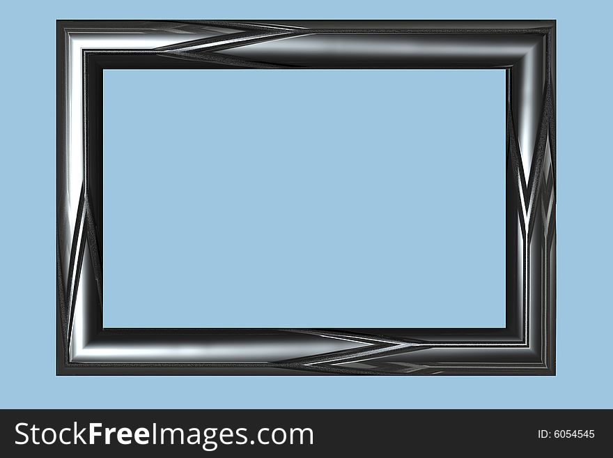 3D picture frame made of glas