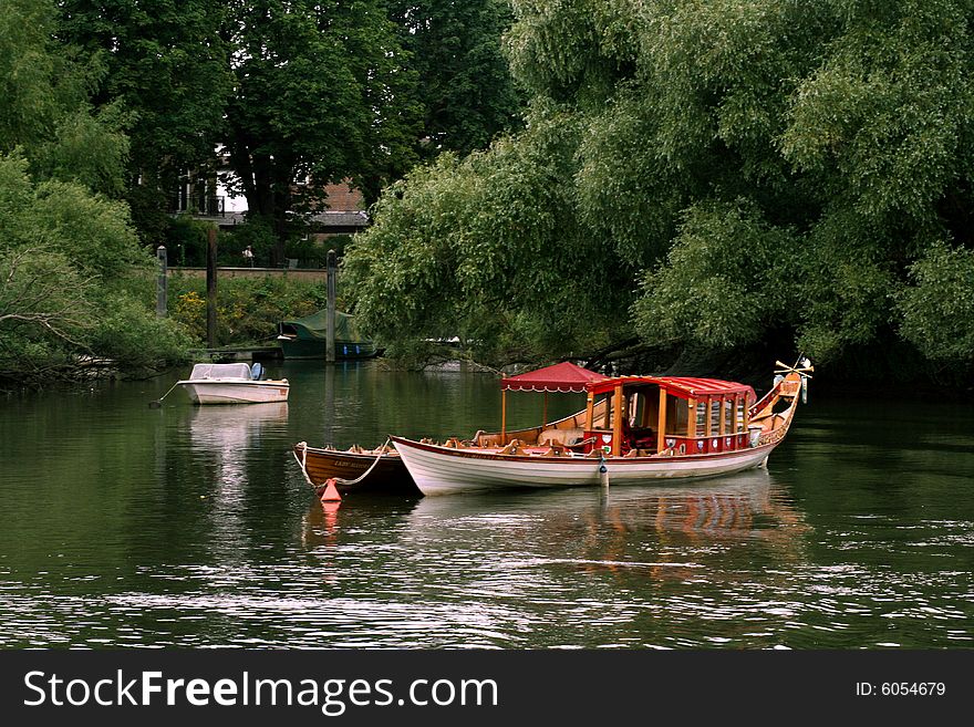 Boat on a lake in London's Park