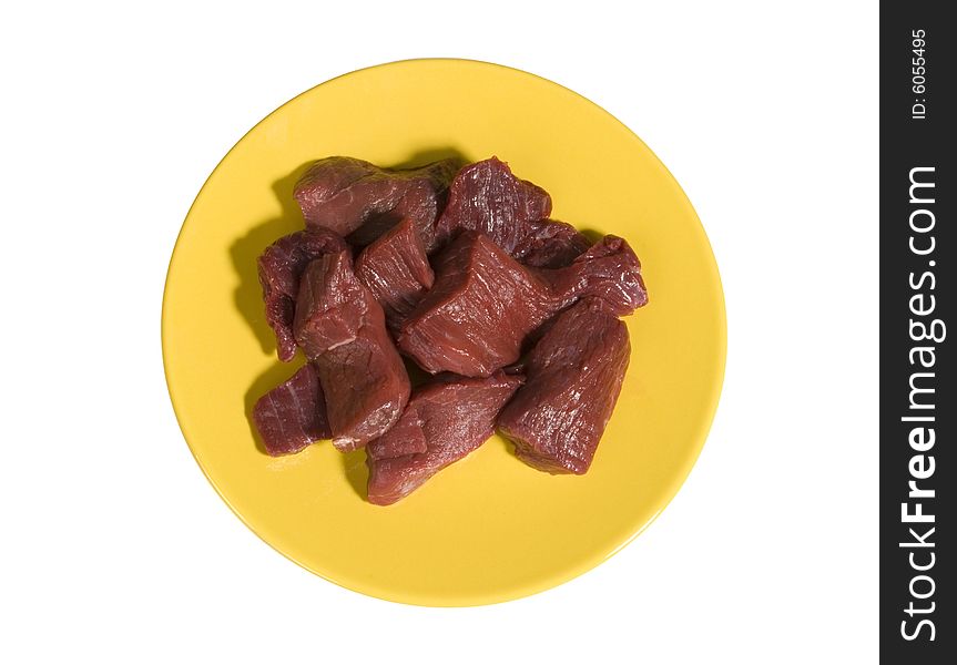 Small Pieces Of Raw Beef