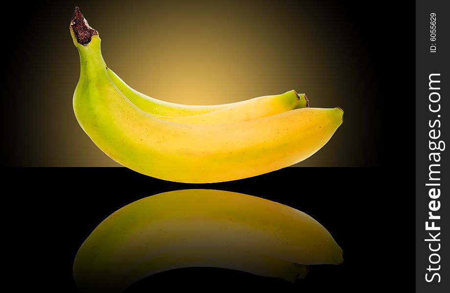 Fresh bananas in elegant studio design. Fresh bananas in elegant studio design