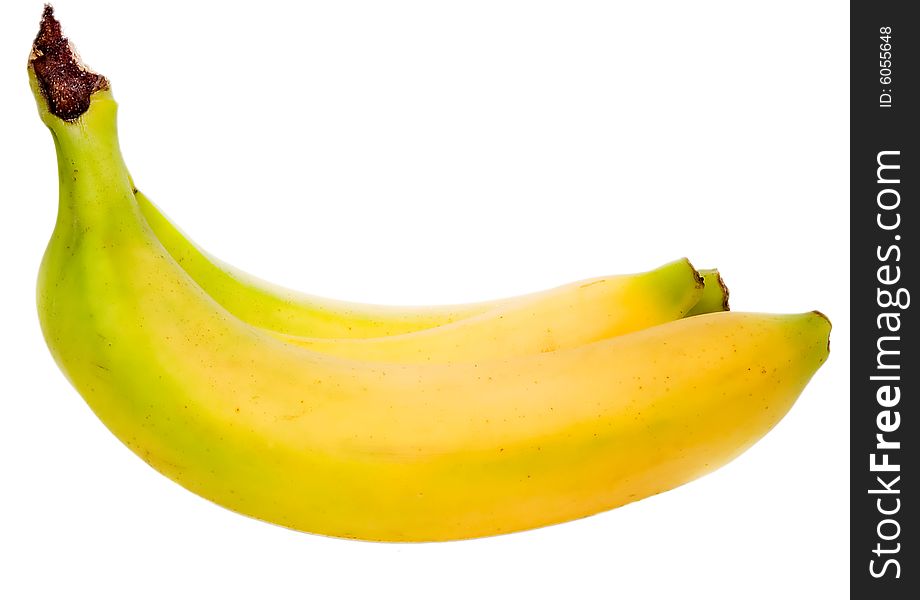 Fresh bananas isolated on white. Fresh bananas isolated on white