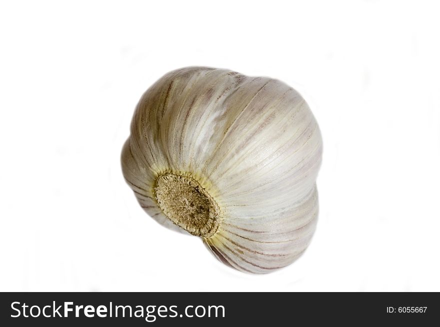 Garlic On White