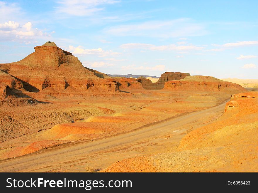 Located at the northwest of Sinkiang  China, Ghost Castle is also known as Wind City, because of its landscape shaped by wind erosion.